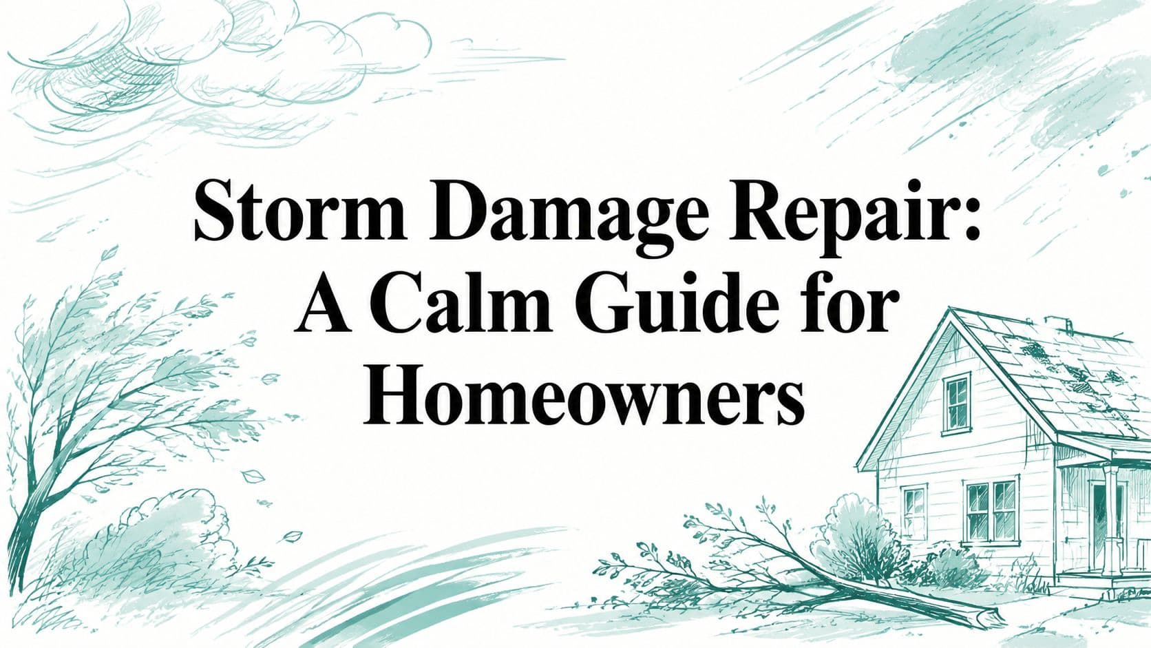 Storm Damage Repair: A Calm Guide for Homeowners