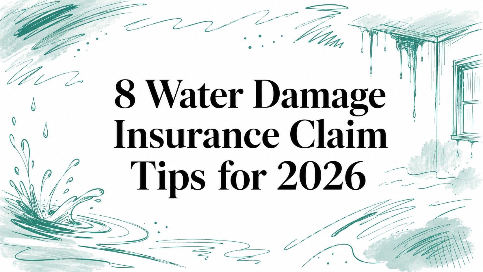 8 Water Damage Insurance Claim Tips for 2026