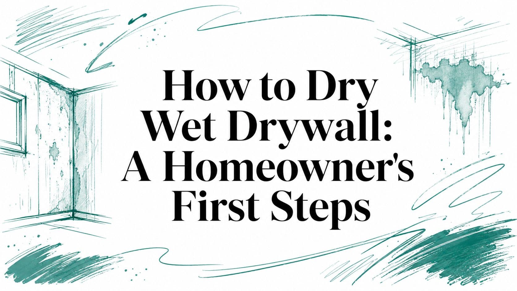 How to Dry Wet Drywall: A Homeowner's First Steps