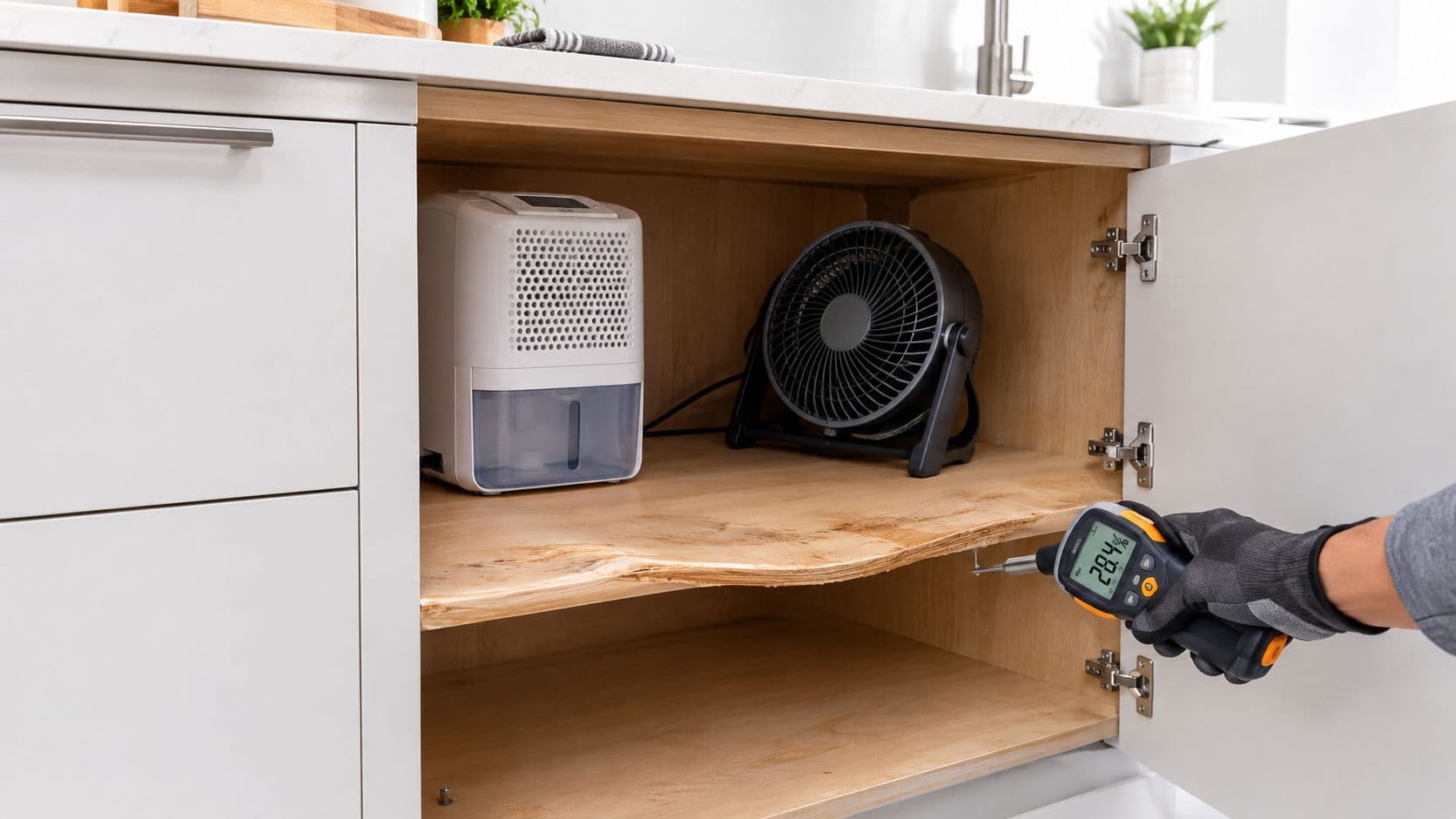 Water Damage Kitchen Cabinets: Repair & Dry Tips