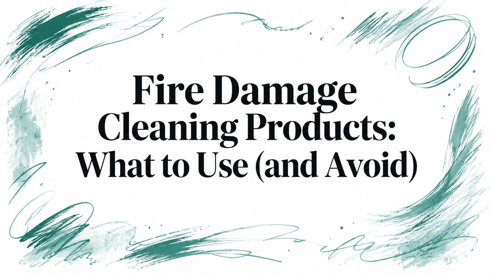 Fire Damage Cleaning Products: What to Use (and Avoid)