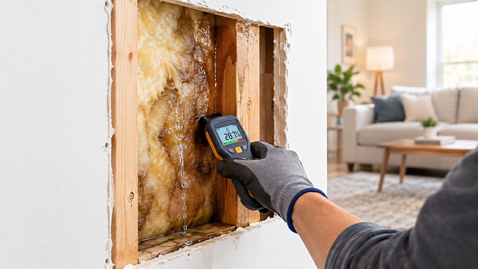Water Behind Drywall: Causes, Risks, and What to Do Next