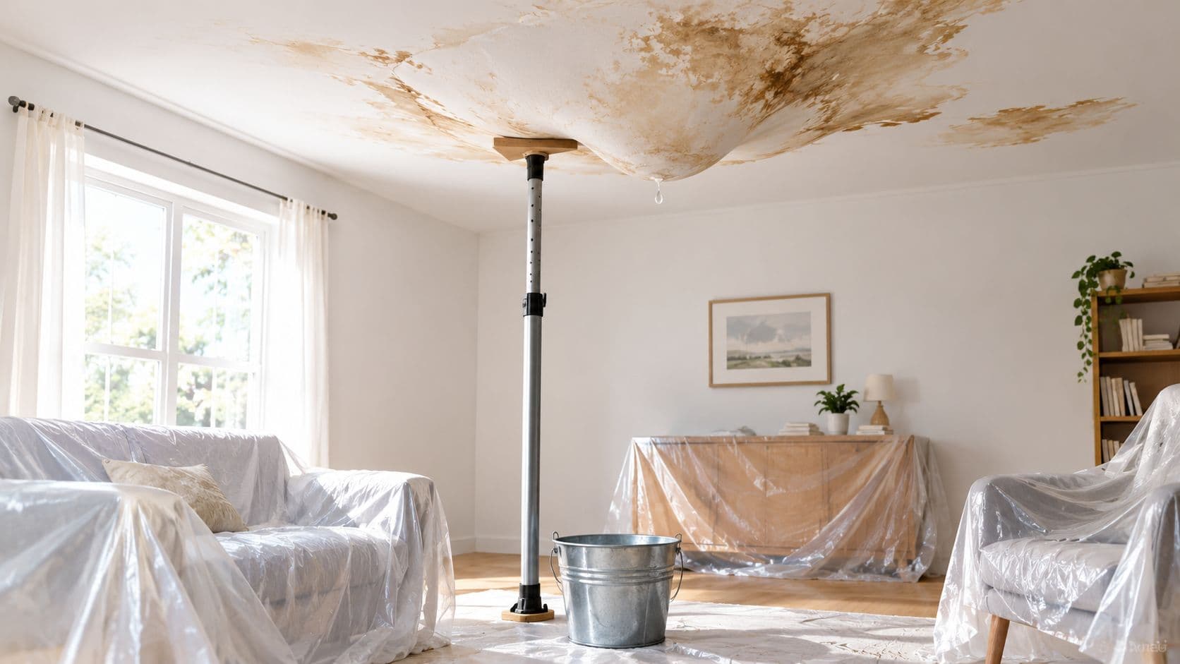 Sagging Ceiling Water Damage What to Do Before It Falls